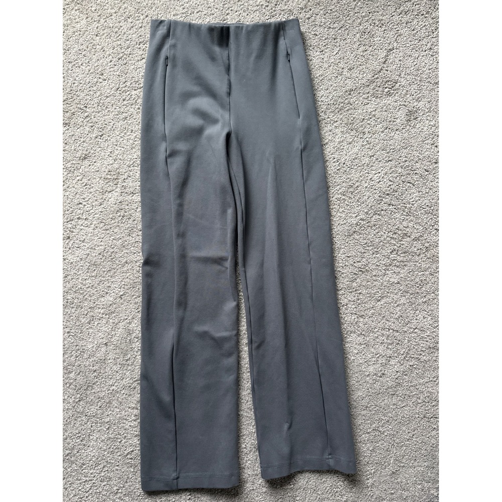 Betabrand Gray Travel Pants Elastic Waist Zip Pockets Women's XS‎